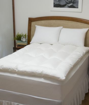 Comfort Touch™ Baffled Featherbed with Free Pillows