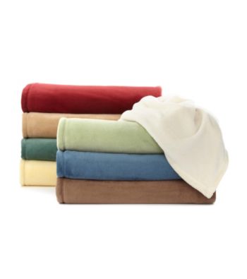 LivingQuarters Solid Color Micro Cozy Blanket