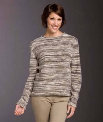 Columbia Melange Meadow Striped Crewneck Sweater