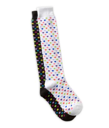 Soxland Heart-print Knee-high Socks