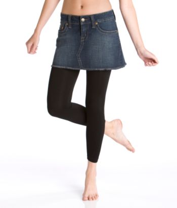 Just One Juniors' Mini Ribbed Cropped Leggings - Black