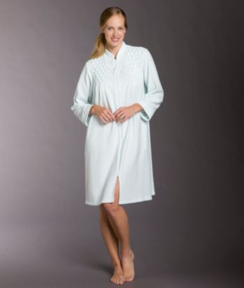 Miss Elaine® Short Brush Back Terry Robe
