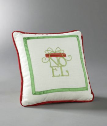 LivingQuarters Decorative Holiday Pillow - Noel