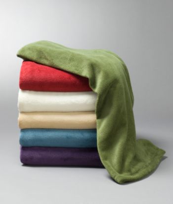 LivingQuarters Solid Color Micro Cozy Throw