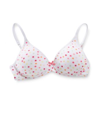 Jockey® Girls' White/Multi Polka Dot T-Shirt Bra