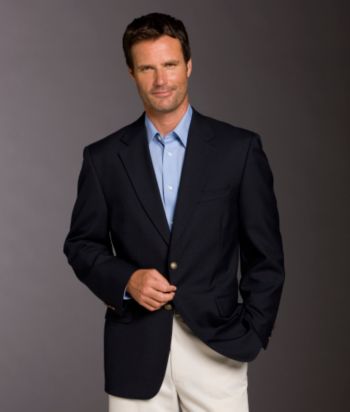 Statements Men's Hopsack Blazer - Navy