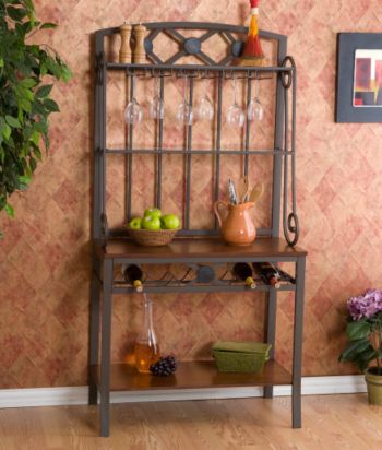 Holly & Martin™ Rockford Baker's Rack with Wine Storage