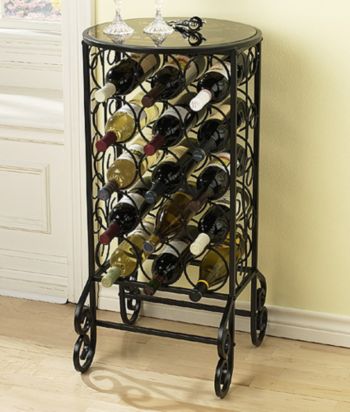 Holly & Martin™ Monterey Glass Top Wine Table