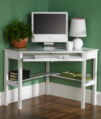 Holly & Martin™ Alexander White Corner Computer Desk