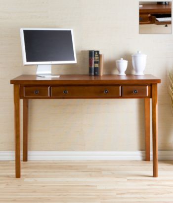 Holly & Martin™ Jackson Classic Desk - Medium Mahogany Finish