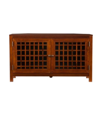 Holly & Martin™ Walnut Akita Corner Media Stand