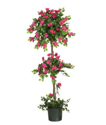 Nearly Natural 5' Bouganvillea Topiary Silk Tree