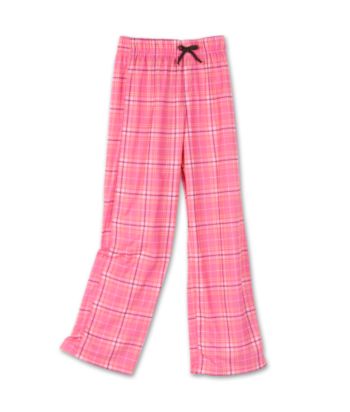 Calvin Klein Girls' 5-16 Plaid Lounge Pant - Pink