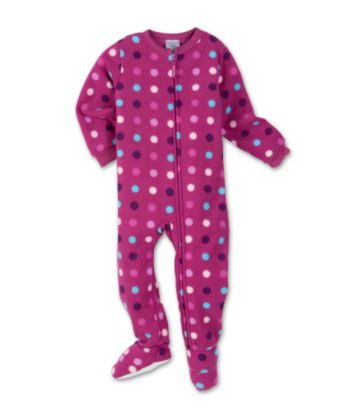 Calvin Klein Baby and Toddler Girls' Dot Blanket Sleeper - Purple