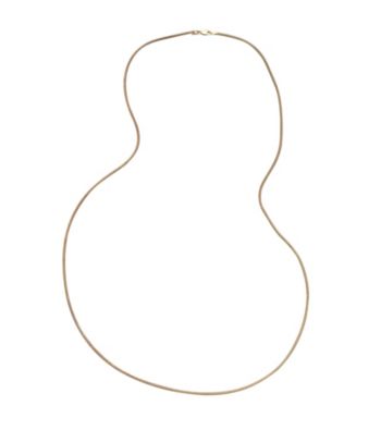24K Gold-Over-Sterling Silver Round Curb Chain