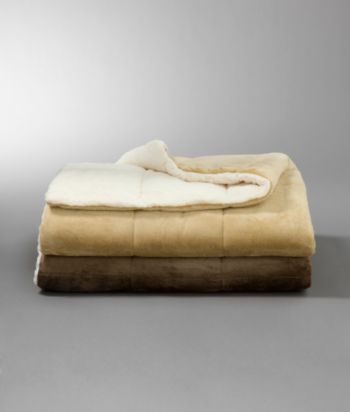 LivingQuarters Oversized Faux Micro Mink Throw