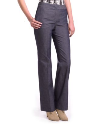 Liz Claiborne New York Jackie Straight-leg Pants - Midnight Navy