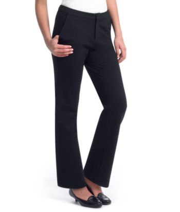 Liz Claiborne New York Stretch Wide-leg Ponte Pants - Black