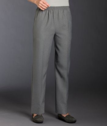 Alfred Dunner® Petites' Nailhead Pull-on Pants - Gray