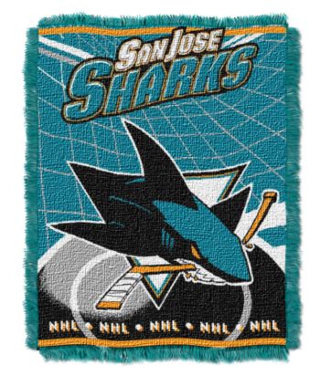 San Jose Sharks Logo Throw