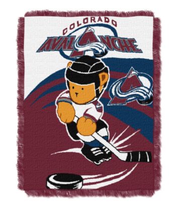 Colorado Avalanche Baby Teddy Bear Throw