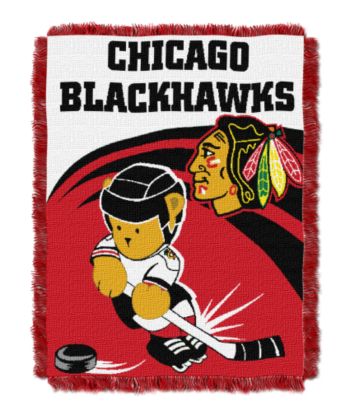 Chicago Blackhawks Baby Teddy Bear Throw