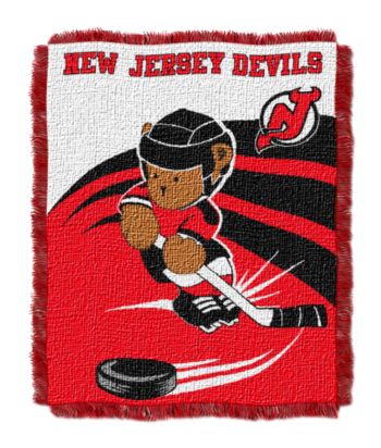 New Jersey Devils Baby Teddy Bear Throw