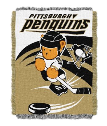Pittsburgh Penguins Baby Teddy Bear Throw