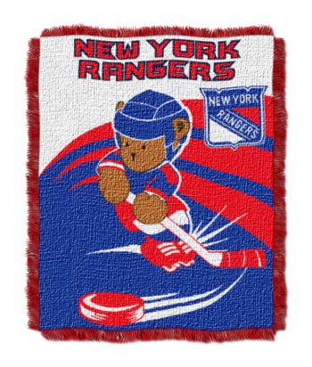 New York Rangers Baby Teddy Bear Throw