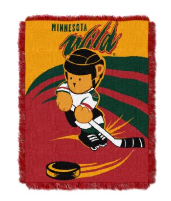 Minnesota Wild Baby Teddy Bear Throw