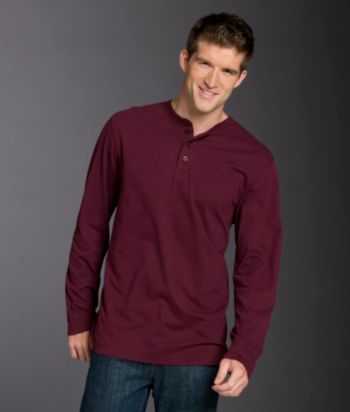 Statements® Men's Long Sleeve Sueded Henley