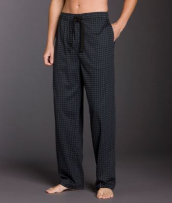 Statements® Men's Knit Lounge Pants - Black Grid
