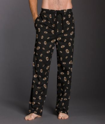 Statements® Men's Knit Lounge Pant - Black Football