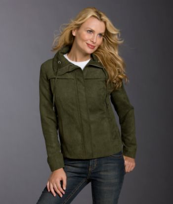 Studio Works Petites' Faux-suede Sport Jacket