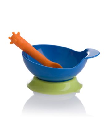 Elegant Baby® Baby Boys' Feeding Bowl Set - Orange/Blue/Green