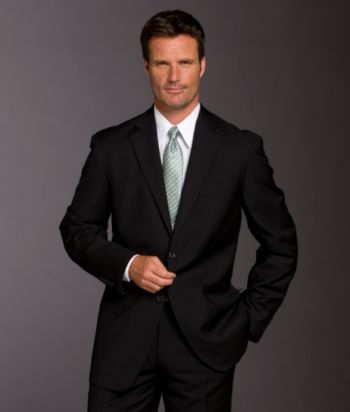 Geoffrey Beene Men's Suit Separate Coat - Black Solid