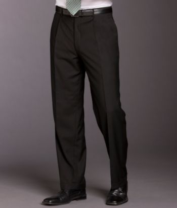 Geoffrey Beene Men's Suit Separate Pants - Black Solid