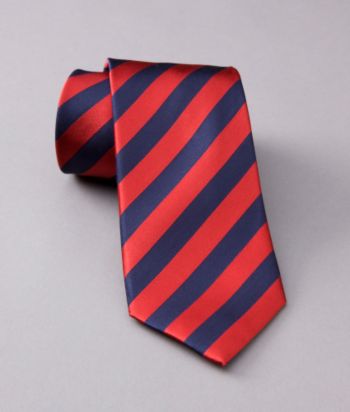 Kenneth Roberts Platinum® Men's Rugby Stripe Neckwear - Red