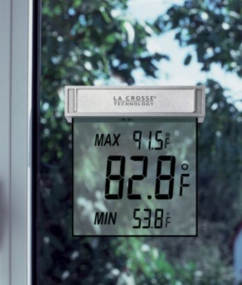 La Crosse Technology® WS-1025 Window Thermometer