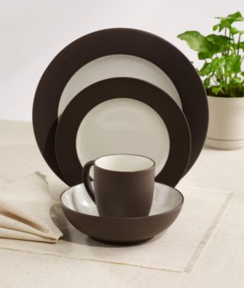 Noritake Colorwave Rim Chocolate 4-pc.Plate Setting