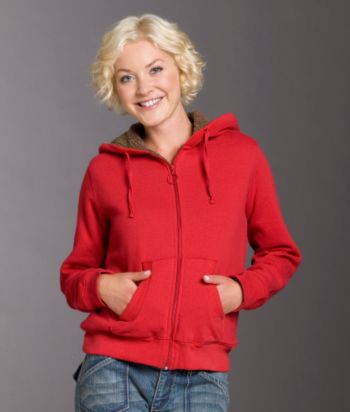 Columbia Pleasant Peak Cozy Sherpa-lined Hoodie - Barn Red