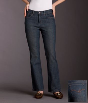 Relativity Petites' Modern-fit Bootcut Jeans - Coppertone