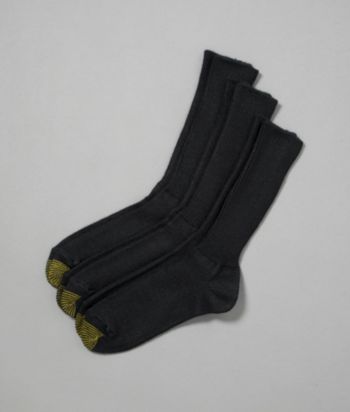GOLD TOE® Men's Acylic Fluffies 3 Pack Crew Socks