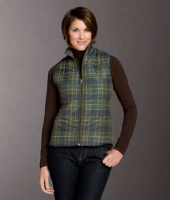 Studio Works Sport Plaid Chevron Quilted Vest