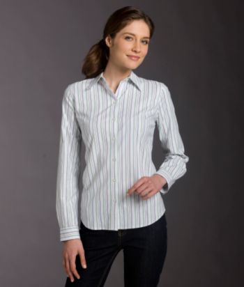 Izod® Striped Buttonfront Shirt - Symphony Blue