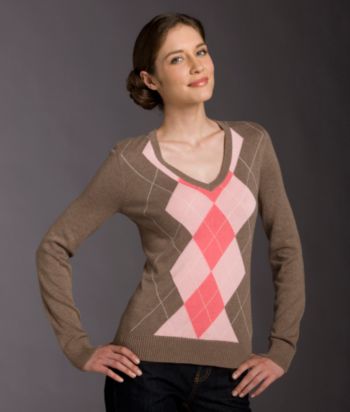 Izod® V-neck Argyle Sweater