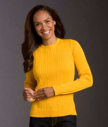 Izod® Crewneck Cable-knit Sweater