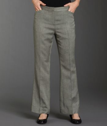 Jones New York Sport® Petites' Herringbone-print Trousers - Black/Millstone