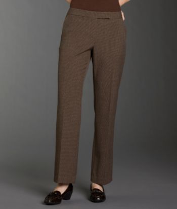 Rafaella® Petites' Mini Houndstooth Slant Pocket Pants - Ginger Combo