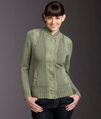 Ruff Hewn Acid-washed Cardigan Sweater